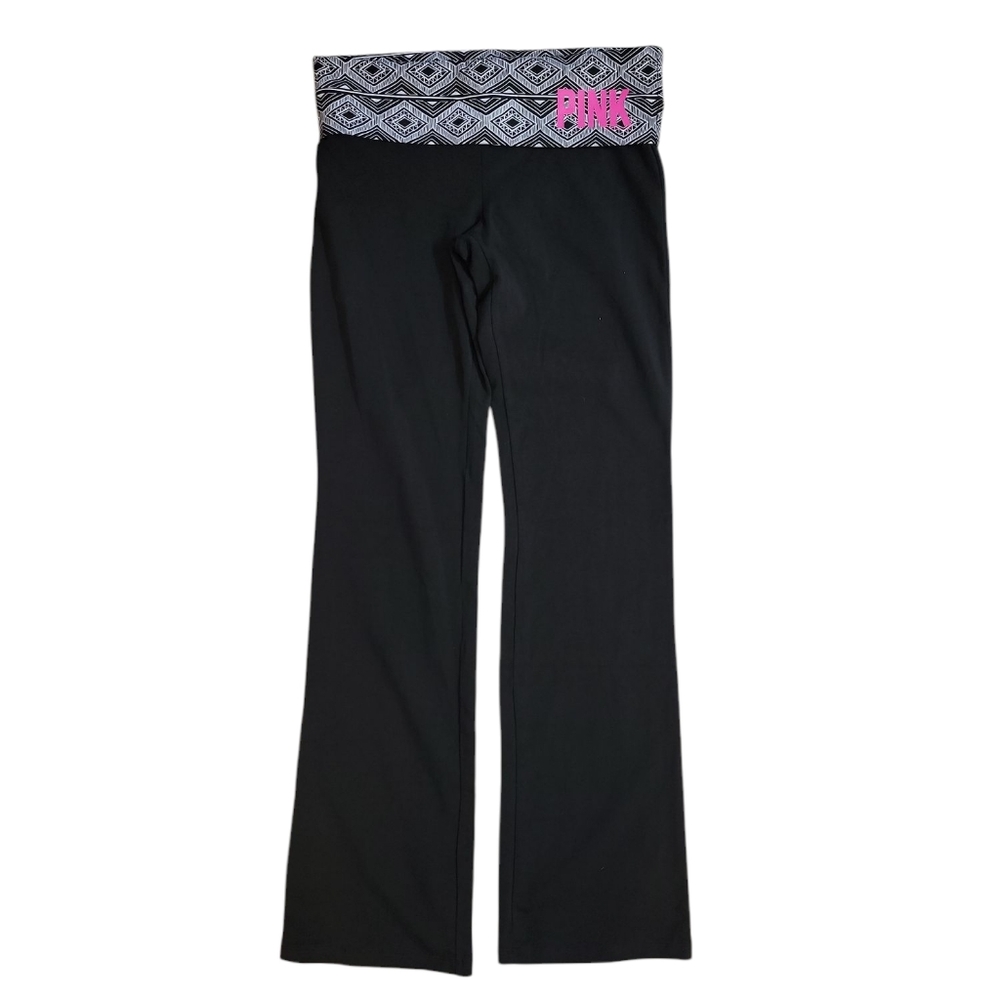 Vintage Victoria's Secret Pink Yoga Y2k NWT Rare Flare Fold Over Aztec Pants SM